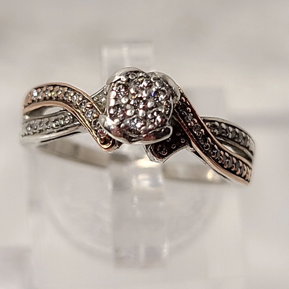 Diamond Double Shank Ring